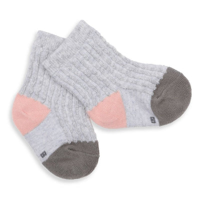 Retro Organic Socks Light Grey - Fauve + Co