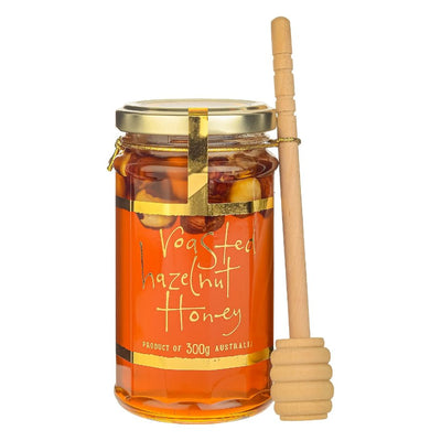 Roasted Hazelnut Honey with Dipper 300g by Ogilvie & Co - Fauve + Co