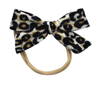 Ruby Hair Bow Animal Print - Fauve + Co