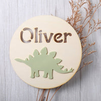 Stegosaurus Wall Plaque 20cm - Fauve + Co