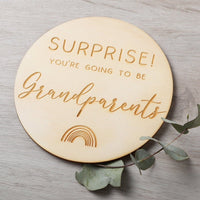 Surprise You're Going to be Grandparents Announcement Disc - Fauve + Co
