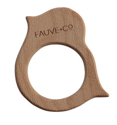 Timber Teether Birdie - Fauve + Co