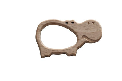 Timber Teether Hippo - Fauve + Co
