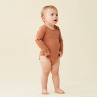 ErgoPouch Bodywear Long Sleeve Bodysuit Chestnut