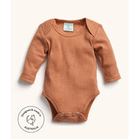 ErgoPouch Bodywear Long Sleeve Bodysuit Chestnut